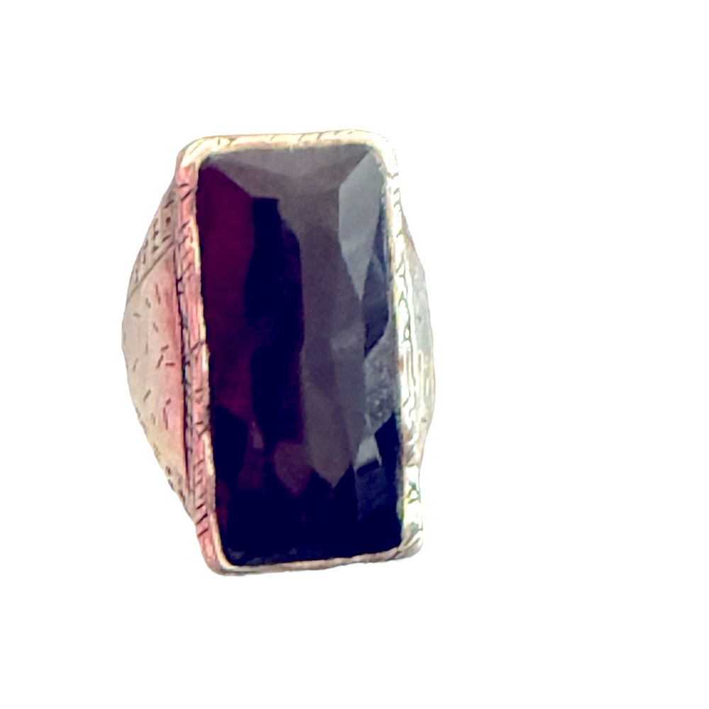 Ring Silpada Black Tie Ring. Onyx and Sterling Silver size 9 1/2 - Picture 6 of 7